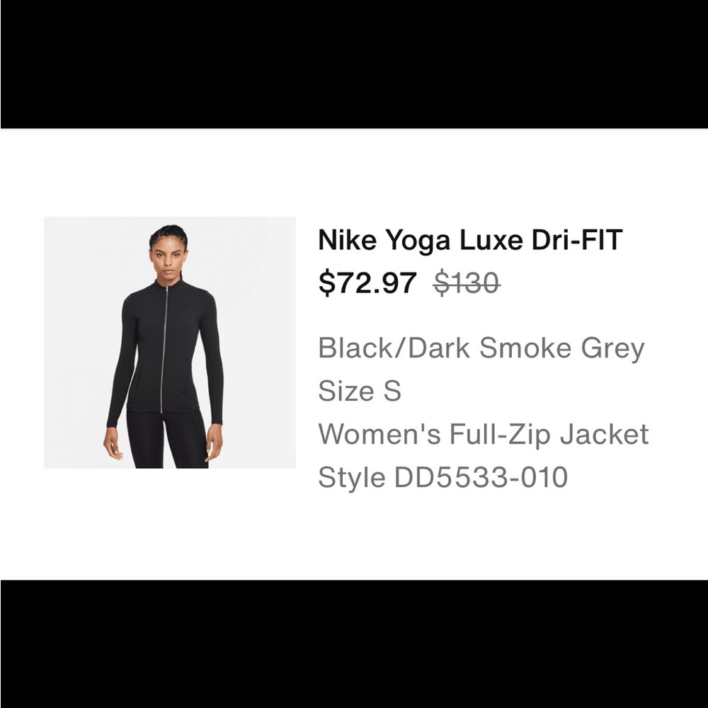 Nike Yoga Luxe dry-FIT Zip-up